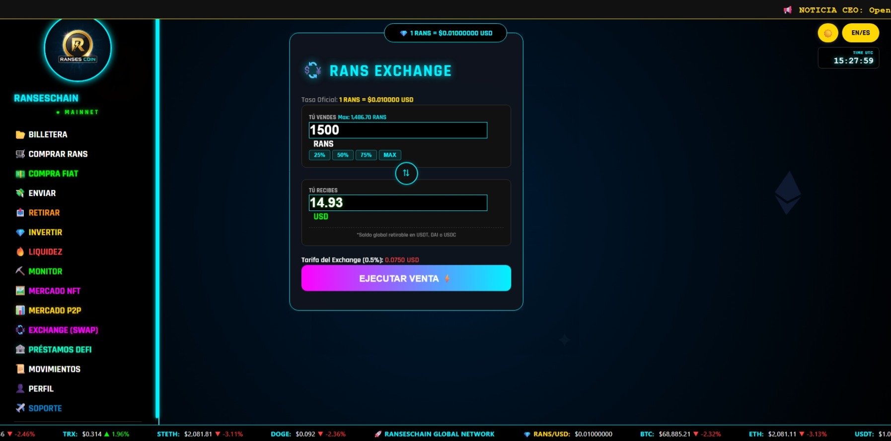 Exchange Venta