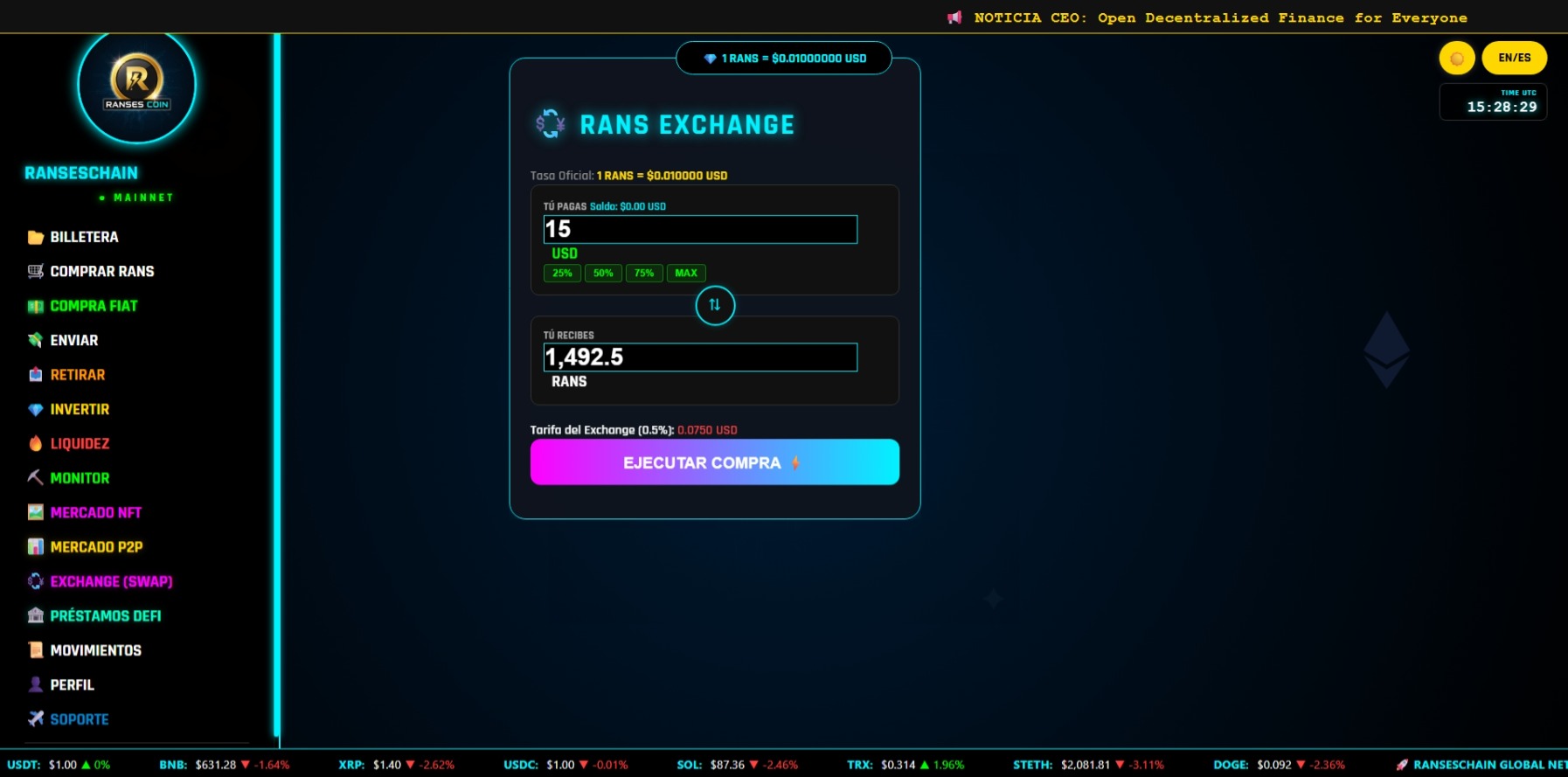 Exchange Compra